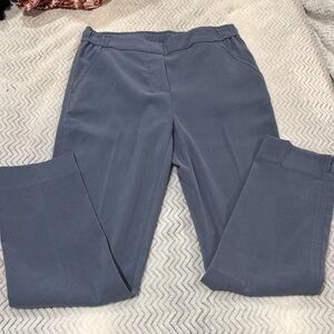 White House Black Market Slate Blue Straight Leg Ankle Pants